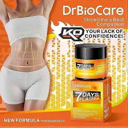 7 Days Flash Cream, Avansert Hot Sweat Cream, Naturlig Svetteforsterkerkrem for menn og kvinner, Får deg til å svette hardere og raskere