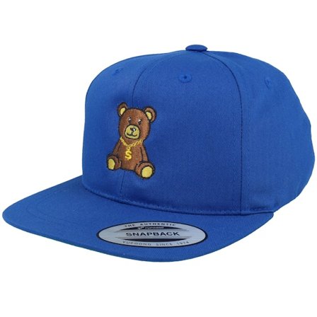 Kiddo Cap - Sininen snapback Lippis - Kids Bling Bling Teddy Blue Snapback @ Hatstore