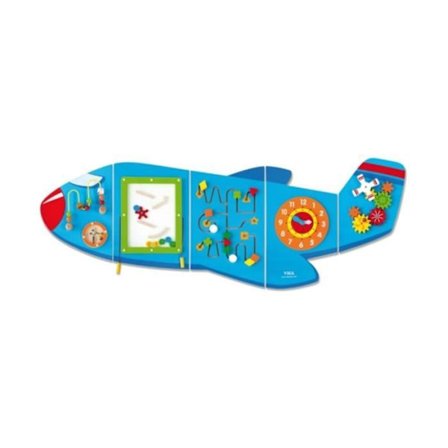 Viga Toys junior plan väggspel 180 cm blått trä 5 st