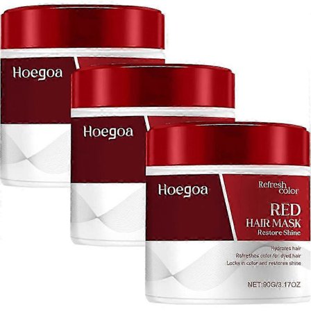 Färginpackning Röd Hårmask Färgförstärkande Balsam, Återfuktar och Förstärker Röda Toner för Färgbehandlat Hår 2025
