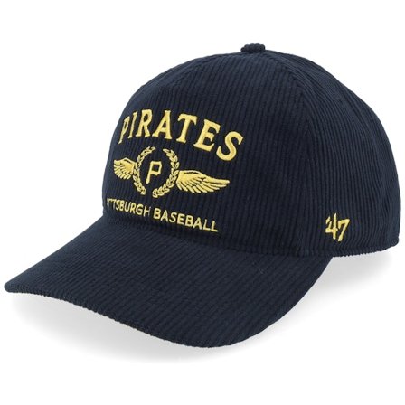 47 Brand - Pittsburgh Pirates Sky High Hitch Lc Black A-frame Adjustable Unconstructed Black Cap - MLB @ Hatstore