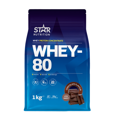Star Nutrition Whey-80 Myseprotein 1 kg