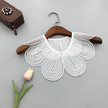 Avtagbar Fake Collar False Collar Sjal VIT