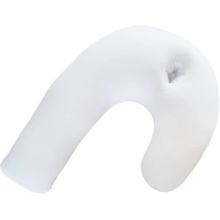 Sidestøtte for sidesovere med ørehule, for nakke og rygg, holder ryggraden ortopedisk