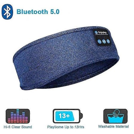Unikuulokkeet Bluetooth Unikuulokepanta Musiikki Urheilukuulokkeet Erittäin pehmeä panta Sivuun Nukkujille Jooga Lahja