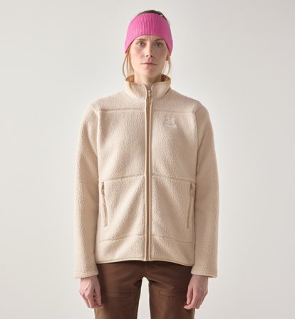 Haglöfs Mossa Pile Jacket Women Chalk Beige - Damen - L