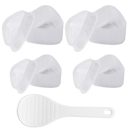 5 stk. Trekantet Plastik Sushi Rismølle Form Med Risske, Onigiri Ris Form Diy Værktøjer Køkken Gadgets Ting