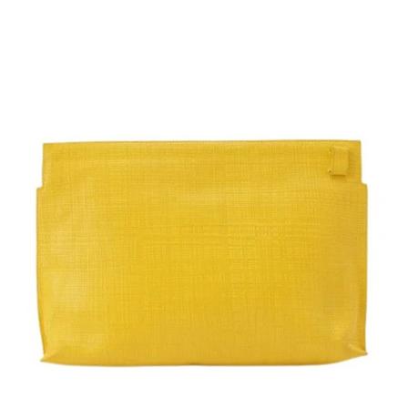 Loewe Pre-owned, Pre-owned Leather clutches Geel, Dames, Maat:ONE Size