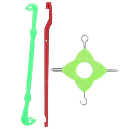 Fiskebete Nål Krok Knot Avdragare Knotbindningsverktyg Set Fiskebetsriggar Verktygssats