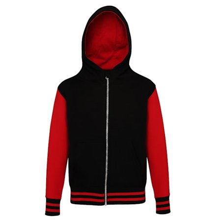 AWDis Hoods Barn/Barn Urban Varsity Hoodie 3-4 År Jet B