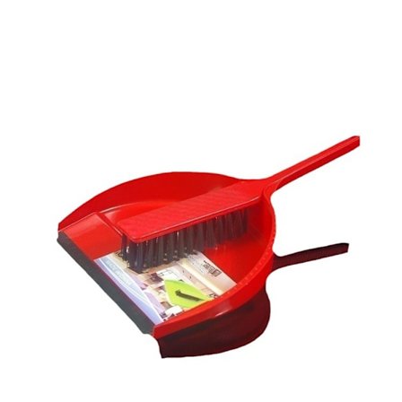 Feiebrett og kost sett, støv rengjøringssett kost, støv rengjøringssett kost, rød pluss en krok