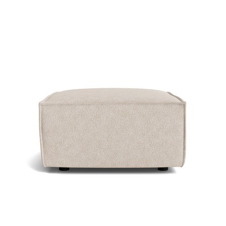 Moderne Lyon Puf - Aragon Beige - Behagelig & Stilfuld - 86x98x44cm - Perfekt til afslapning - Elegant design og rene linjer - Ideel til stue