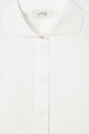 COS Femme La Chemise Signature En Popeline De Coton in Blanc