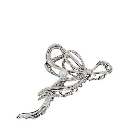 Sæt med 1 metalhårklemme til kvinder, store hårklemmer til kvinder og piger, hårtilbehør, hårklemmer til tykt hår, fint hår - sort