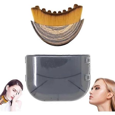 Lymfdränage Ansiktsborste, Lymfdränagemassage för Ansikte, Haka och Käklinje Skulptering, Torrborste för Ansikte