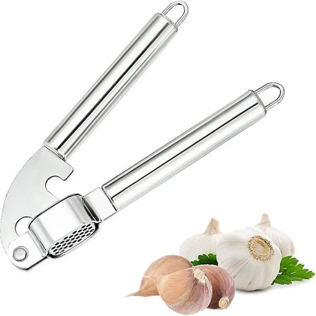 Kjøkken Hvitløkspresse Profesjonell Matkvalitet Kvern Rustfritt Stål Hvitløk
