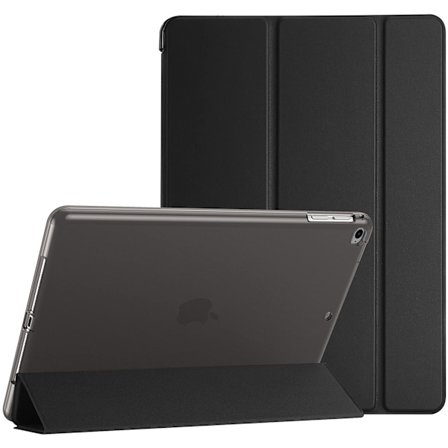 AirCase Mjukt Skal för iPad 9.7 Tum iPad Air 1/2 Modell A1822 A1823 A1893 A1474 A1475, Mjukt TPU Skyddsfodral Svart