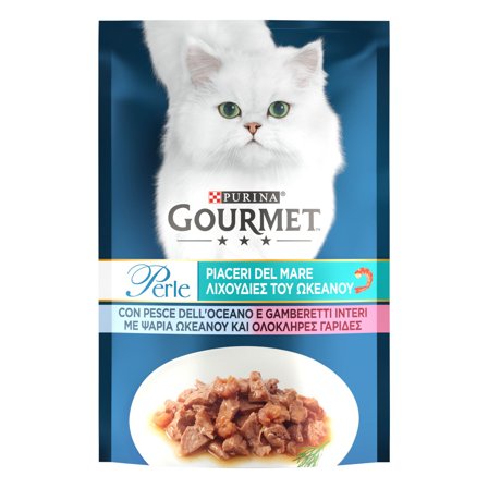Purina Gourmet Perle Piaceri del Mare Filettini in Salsa Pesce