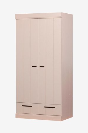 WOOOD - Garderob Connect m struktur, H195xB94xD53 - Beige - Garderober - Från Homeroom