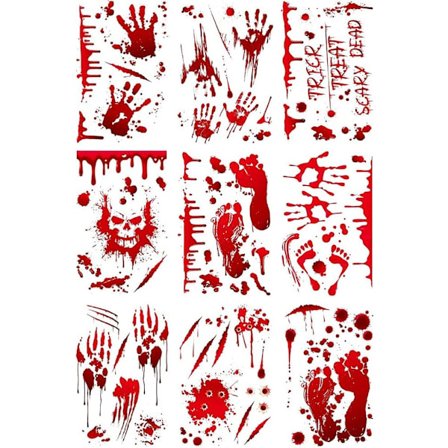 2 stk. Halloween Horror-klistermærker, Halloween Horror-klistermærke til bil