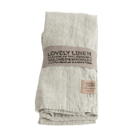 Lovely Linen Servetter - Tvättat Lin Bordstextil Unisex Grå 45x45 cm