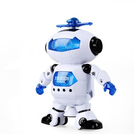 Gående Robot Legetøj til Børn - 360° Dansende Robot Legetøj med Lys