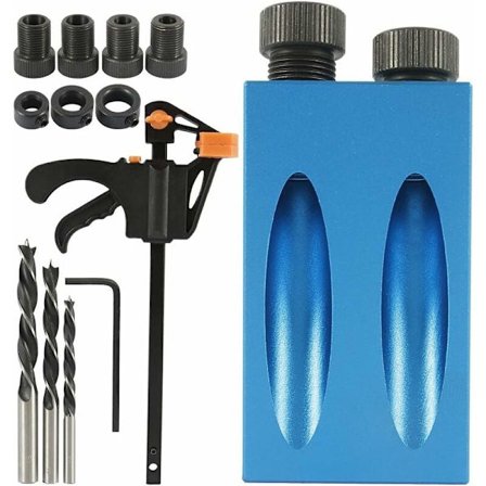 15 stk. skrå borejigg med 15° bor Joiner posisjonsverktøy