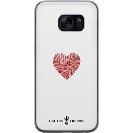 Kompatibelt Mobildeksel til Samsung Samsung Galaxy S7 Cactus and Friends - Fingerprint Love