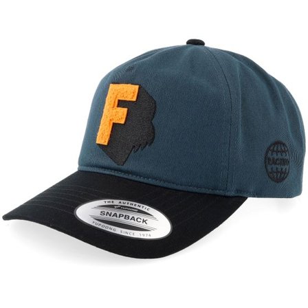 Fox - Blå adjustable Keps - Shadow Galaxy Blue/Black A-Frame Adjustable @ Hatstore