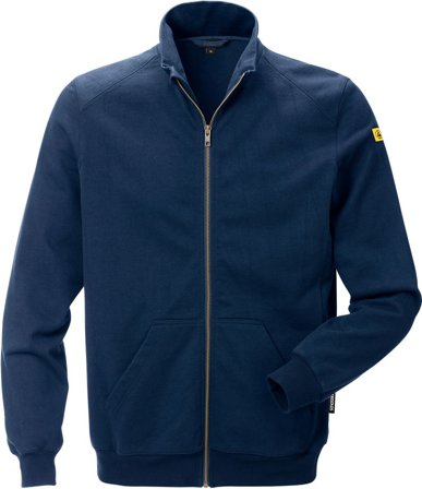 Fristads Herr ESD Sweatshirt-jacka 4080 XSM, Marinblå