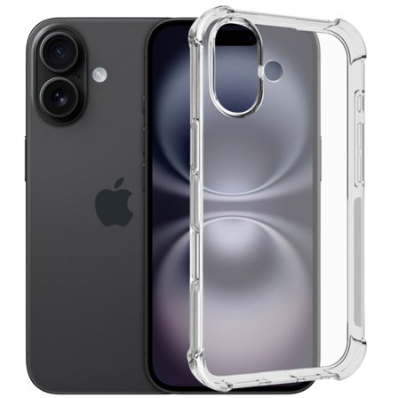 iPhone 16 Cover - Ekstra stødsikker og holdbar gennemsigtig