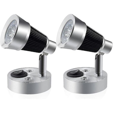 12V LED RV Læselampe, 3W RV Spotlight Væglampe til RV Interiør [DB]
