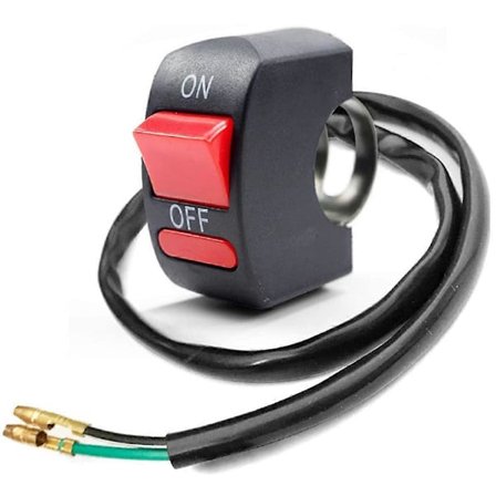 1 Stycke Motorcykelstyre Strömbrytare På Av Tryckknapp Cykel Motorcykel Tuning Del för U5 U7 U2 LED Strålkastare Scooter Elmoped