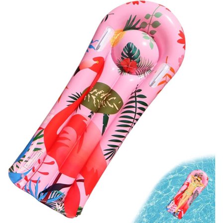 1 Styk Pink Giant Oppustelig Pool Flydemadras, Pool Flamingo