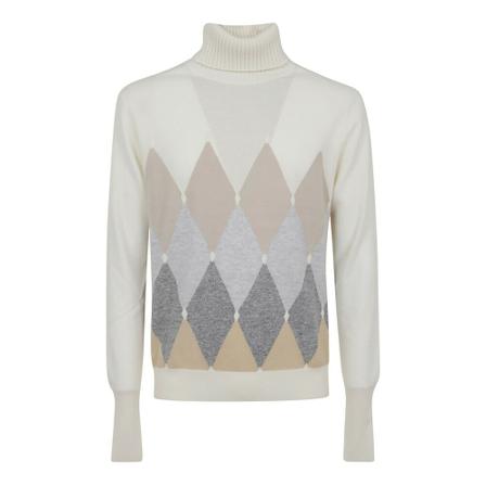 Ballantyne, Turtlenecks Wit, Heren, Maat:L