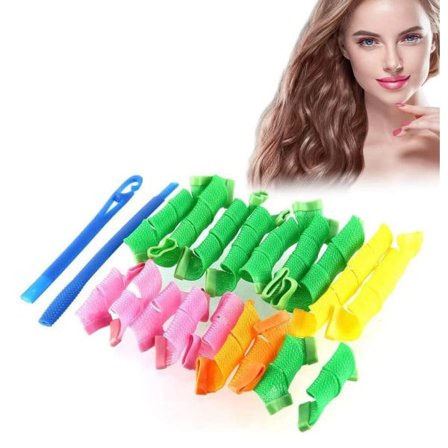 TG 18 delar manuellt set med stylingkrokar Heatless curler