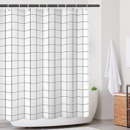 Duschdraperi 180x200 vit