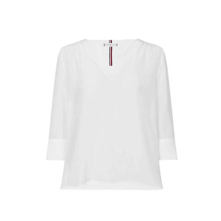 Tommy Hilfiger - Blusar - Vit - Dam - Storlek: S, Dam, Storlek: S