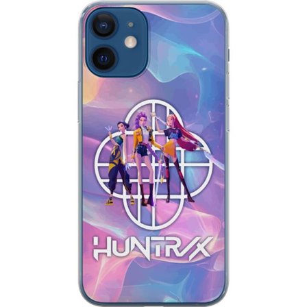 Kompatibelt Mobilskal till Apple Apple iPhone 12 Huntrix Neon Trio Kpop Demon Hunter Färgstark futuristisk design med tre kvinnliga hjältar i paste