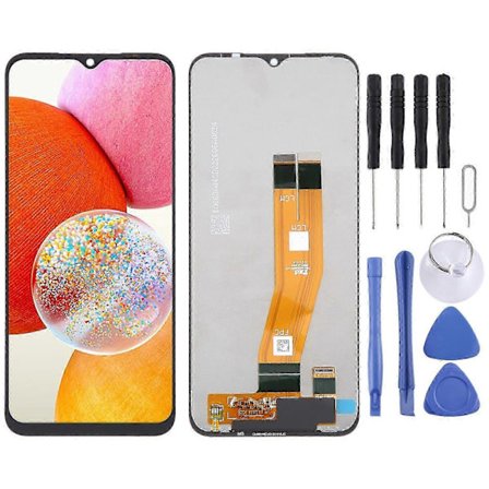LCD-näyttö, yhteensopiva Samsung Galaxy A14 SM-A145F -mallin kanssa, sisältää kosketusnäytön täydellisenä kokoonpanona SZRH A-S-WELLNGS