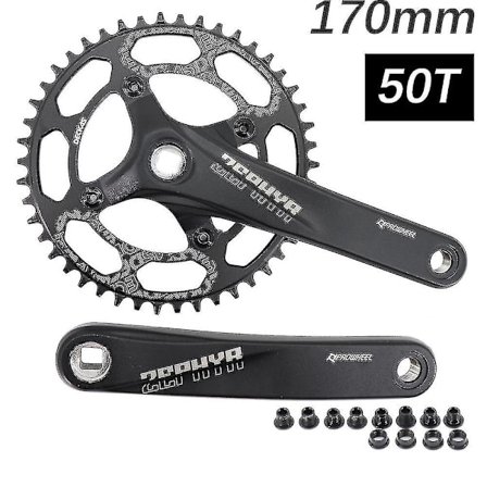 Prowheel Kranksett Kvadratisk Hull Mtb Sykkel 104bcd 170mm 175mm Deckas Kjedeblad Terrengsykkel 30t 32 34 36 38 40t 1x 2x 1 2 Hastighet