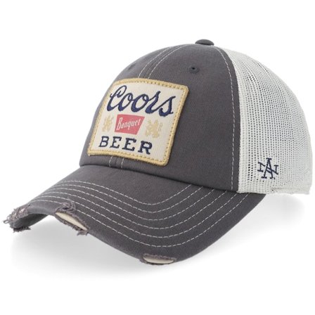 American Needle - Grå trucker Caps - "Hatstore Exclusive x Coors Beer Charcoal/Stone Trucker " @ Hatstore