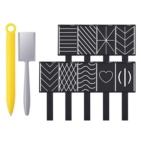 Superstark Magnetstav med Dubbla Huvuden, Magnetplatta för DIY 3D Magnetisk Nagelkonst, Nagelmagnetpennor Verktygsset för Cat Eye Gel Polish och 3D