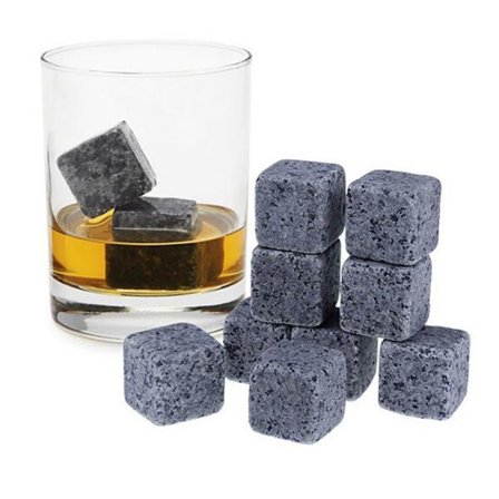 9-pack Whiskey Stones, Isbitar - Whiskey - Whiskey grå