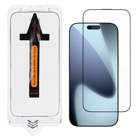 SKALO iPhone 17 Fuldskærms Beskyttelsesglas Hærdet glas Monteringsramme