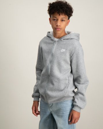Nike K NSW CLUB FLC HD FZ LS Grau Hoodies/Kapuzenpullover Jungen - Kids Brand Store