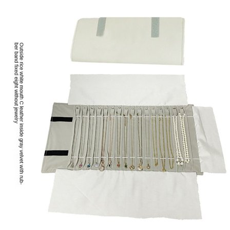 Reisesmykker Roll Bag Halskjede Pedant Armbånd Organizer F F