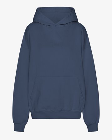 Organic Oversized Hood - Petrol Blue S