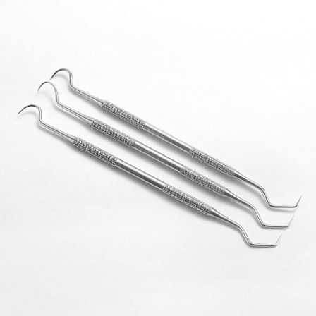 3 stk. Tandskraber Værktøj Tandlæge Pick Tandskraber