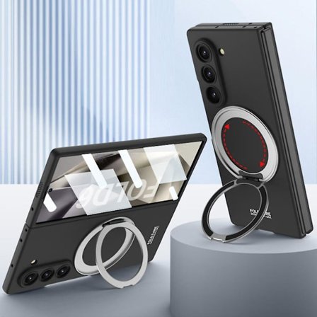Magnetisk Etui til Samsung Galaxy Z Fold 6 Kompatibel med Magsafe, Indbygget Skærmbeskytter Slank PC Stødsikker Etui